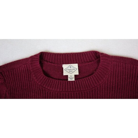 ST. JOHN'S BAY - WOMEN'S MAROON PULLOVER SWEATER - SIZE PL - Picture 4 of 7
